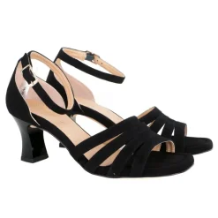 Unisa MIREN sandal i sort ruskind