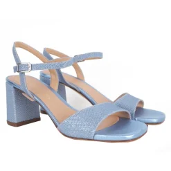 Unisa Moraty sandal i lyseblå glitter