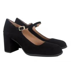 Unisa NAYLA pumps i sort ruskind