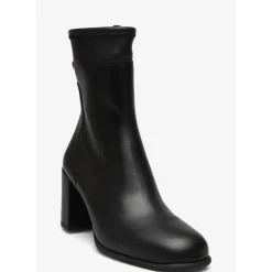 Unisa NIVEL støvle i sort skind med hæl