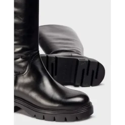 Wonders A-4304 langskaftet støvle i sort skind