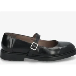 Wonders B-9145 sko i sort skind med rem