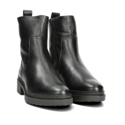 Wonders B-9208 vinterstøvle i sort skind med pelsfoer