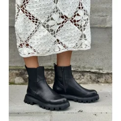 Wonders C-7511 ankelstøvle i sort skind