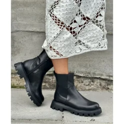 Wonders C-7511 ankelstøvle i sort skind