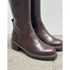 Wonders D-1420 langskaftet støvle i brun skind