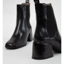 Wonders H-6403 støvle i sort patent skind med blokhæl